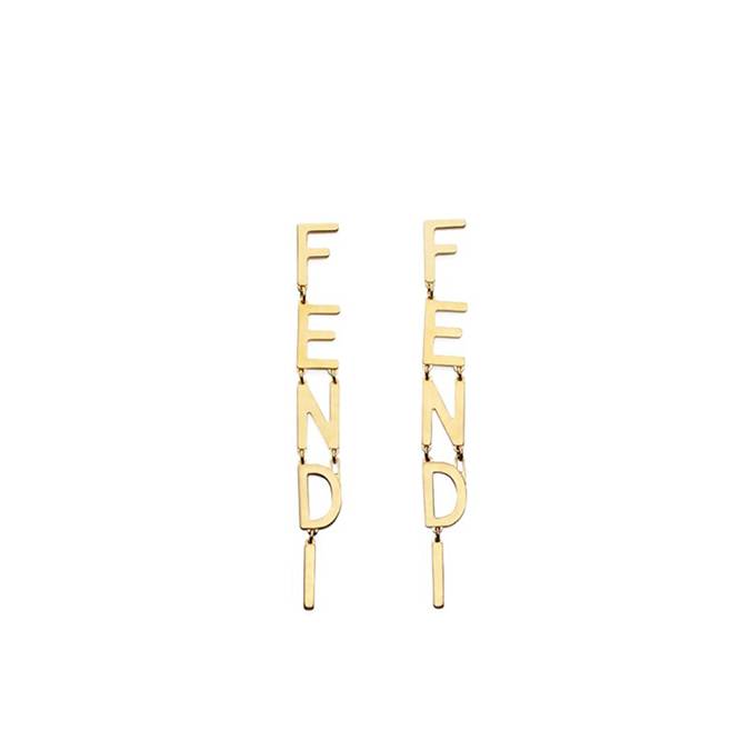 F**di signature earrings gold-colored earrings 8ah031b08f1chl